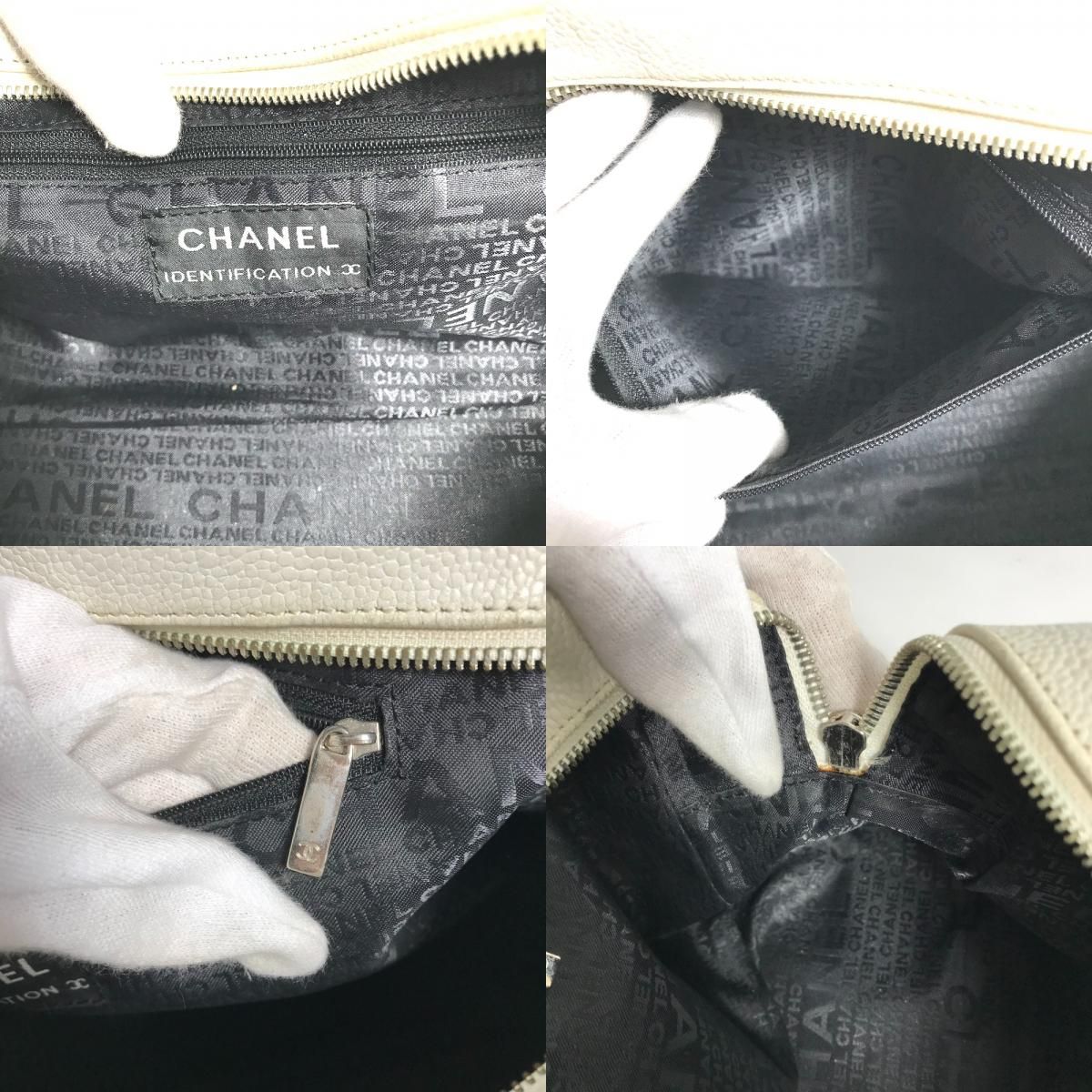 CHANEL シャネル ボストンバッグ マトラッセ キルティング キャビア 