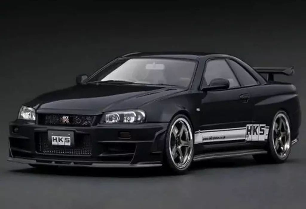 ミニカー 1|18 Nissan skyline GT-R BNR34 ブラック IG3228