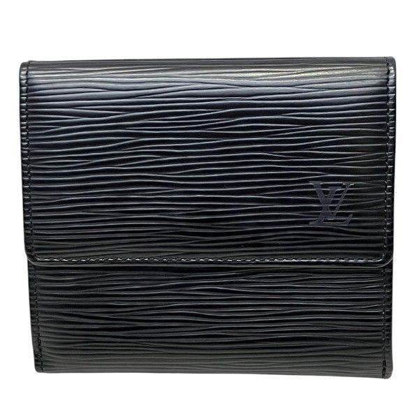 ルイヴィトン Louis Vuitton エピ ポルトモネ ビエ カルト クレディ M63482 ダブルホック 3つ折り財布 ユニセックス