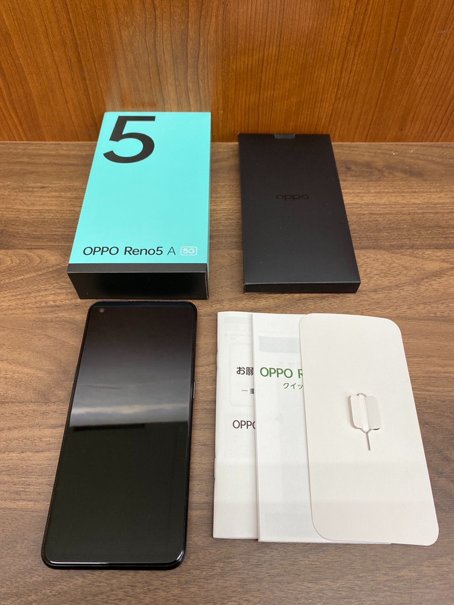 OPPO Reno5 A 5G ブラック OPPO Reno5 A 5G ブラック 本体 【公式通販】