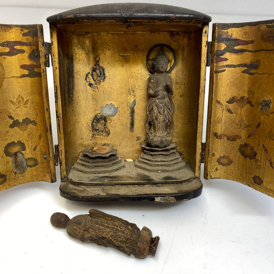 時代　厨子入　仏像　トトヒサ　東さ6-0716☆2F 時代 厨子入 仏像 トトヒサ 東さ6-0716☆2F - メルカリ