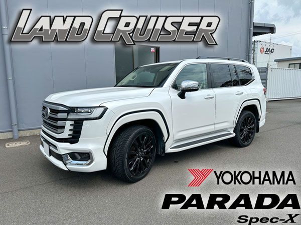 入荷予定あり 22インチ ランクル300 ランクル250 レクサス LX600 YOKOHAMA PARADA SPEC-X 285 45R22 タイヤホイール 4本セット 9J 60 LC250 LC300 ZX GR VX GX AX モデリスタ