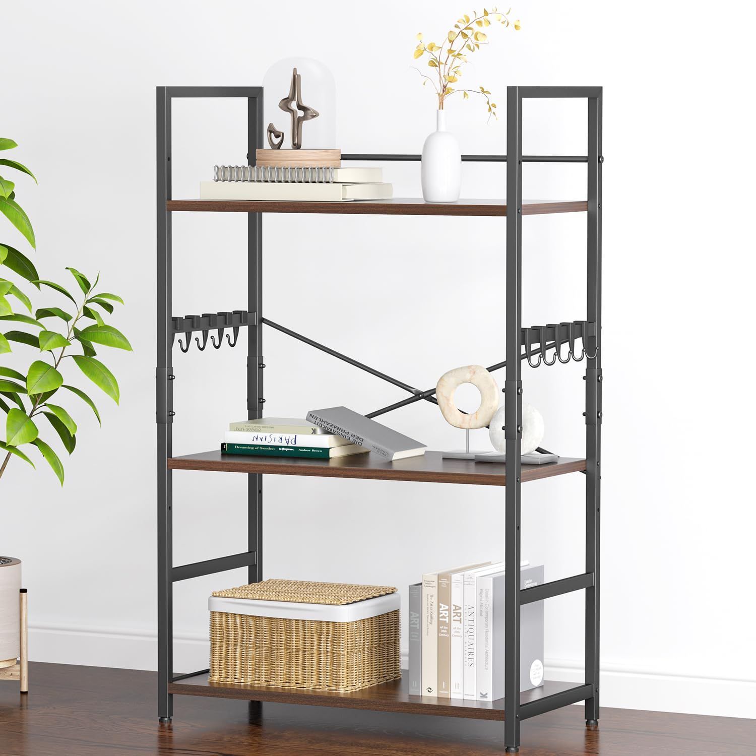 新着商品 TTWO オープンシェルフ W60×D30×H92cm 壁面収納 ウォールシェルフ オープンラック 収納棚 本棚 高さ調整 リビング キッチン収納 食器棚 ラック 転倒防止 スチールラック ディスプレイ