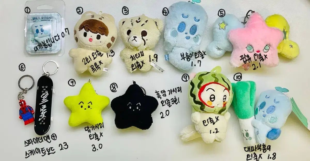 NCTDREAM Dreamiez LINE ぬいぐるみ 7個セット トレカ付き NCT DREAM Dreamiez ぬいぐるみ 7体セット LINE FRIENDS SQUARE Japan