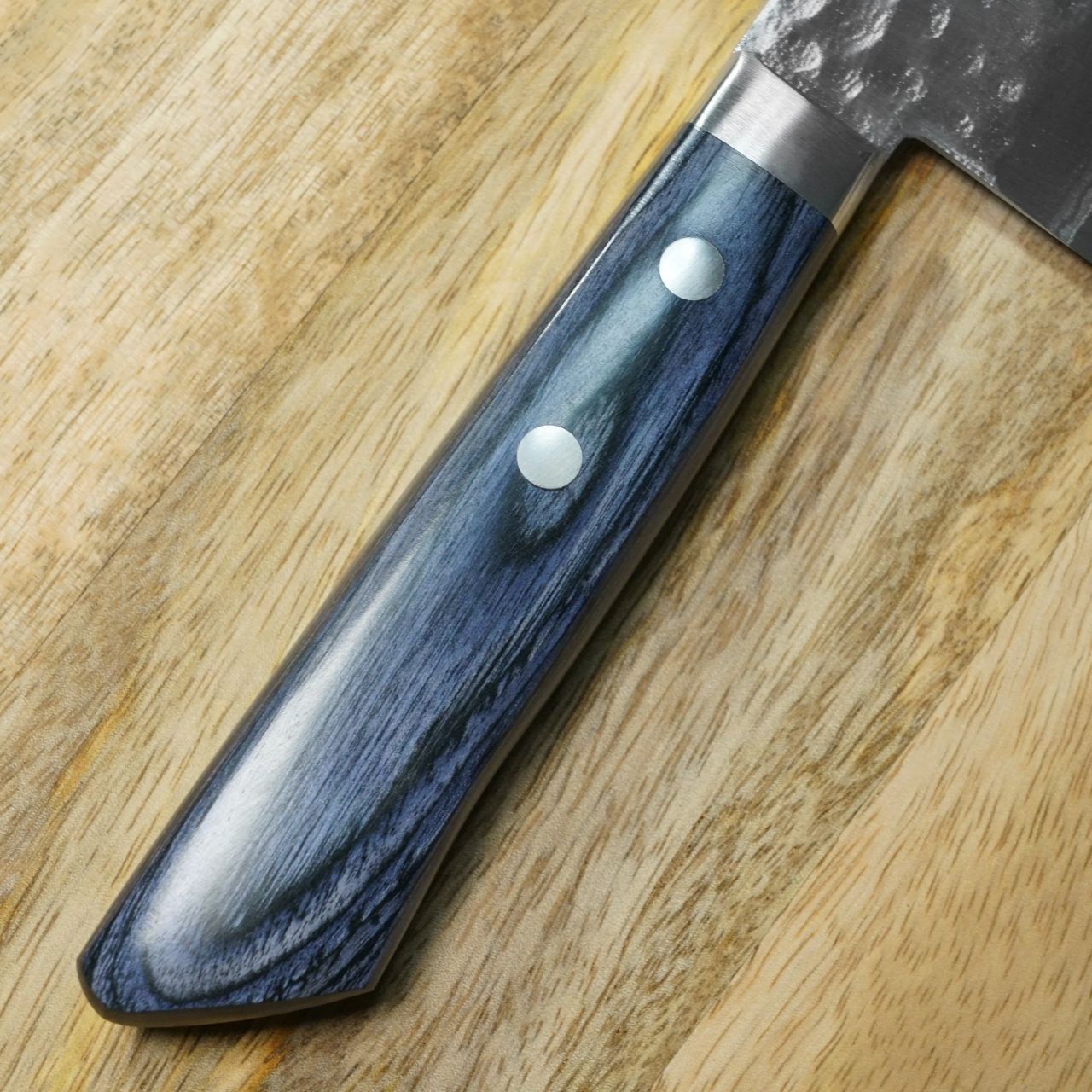 増谷刃物製作】 包丁 三徳 170mm V金10号 鎚目積層 訓平作 刻流