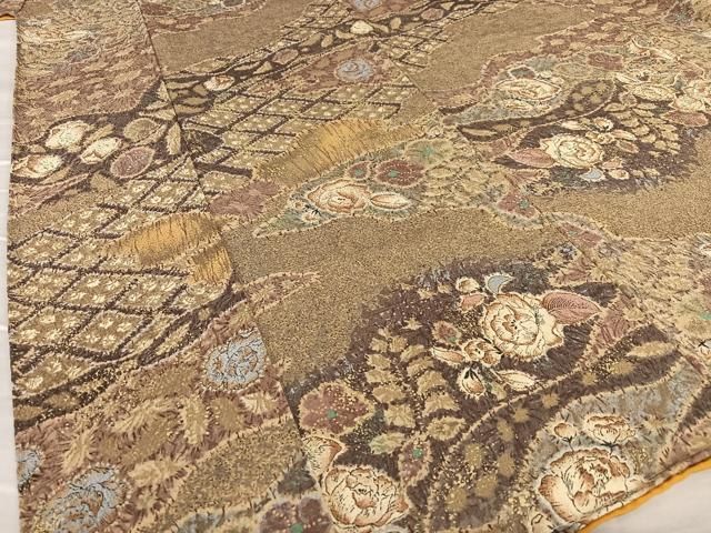 平和屋着物○上質な小紋 草花文 金彩 正絹 逸品 AAAV7072zg - メルカリ