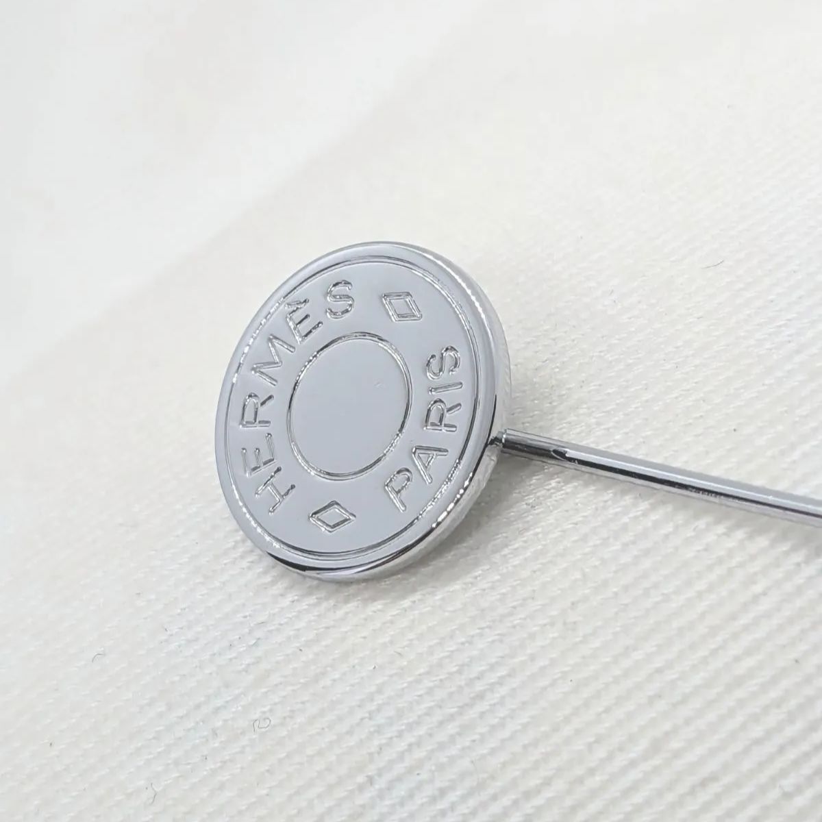 未使用品 HERMES エルメス セリエ ラペルピン ピンブローチ シルバー