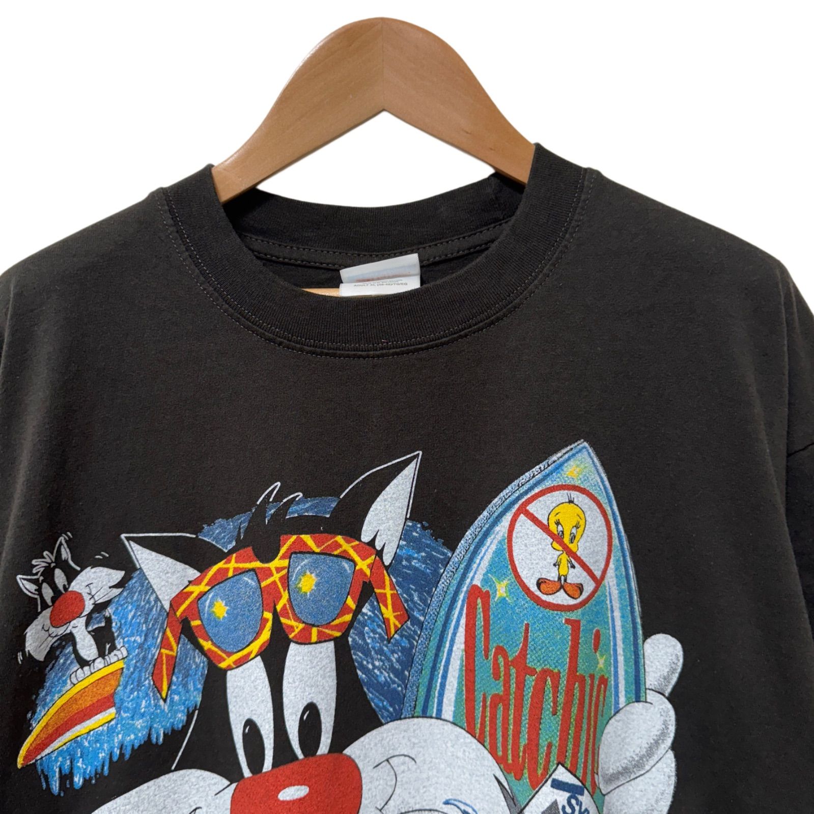 シルベスター Tシャツ XLサイズ ブラック ヘインズ Hanes