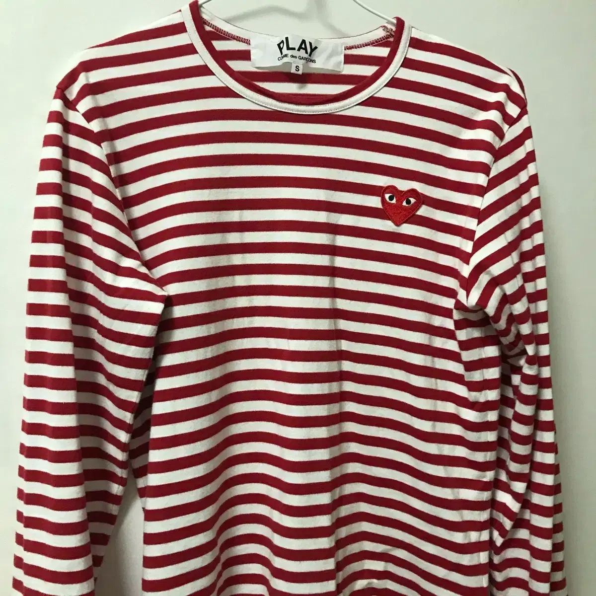 COMME des GARCONS コム デ ギャルソン ストライプ 長袖Tシャツ s 正規品