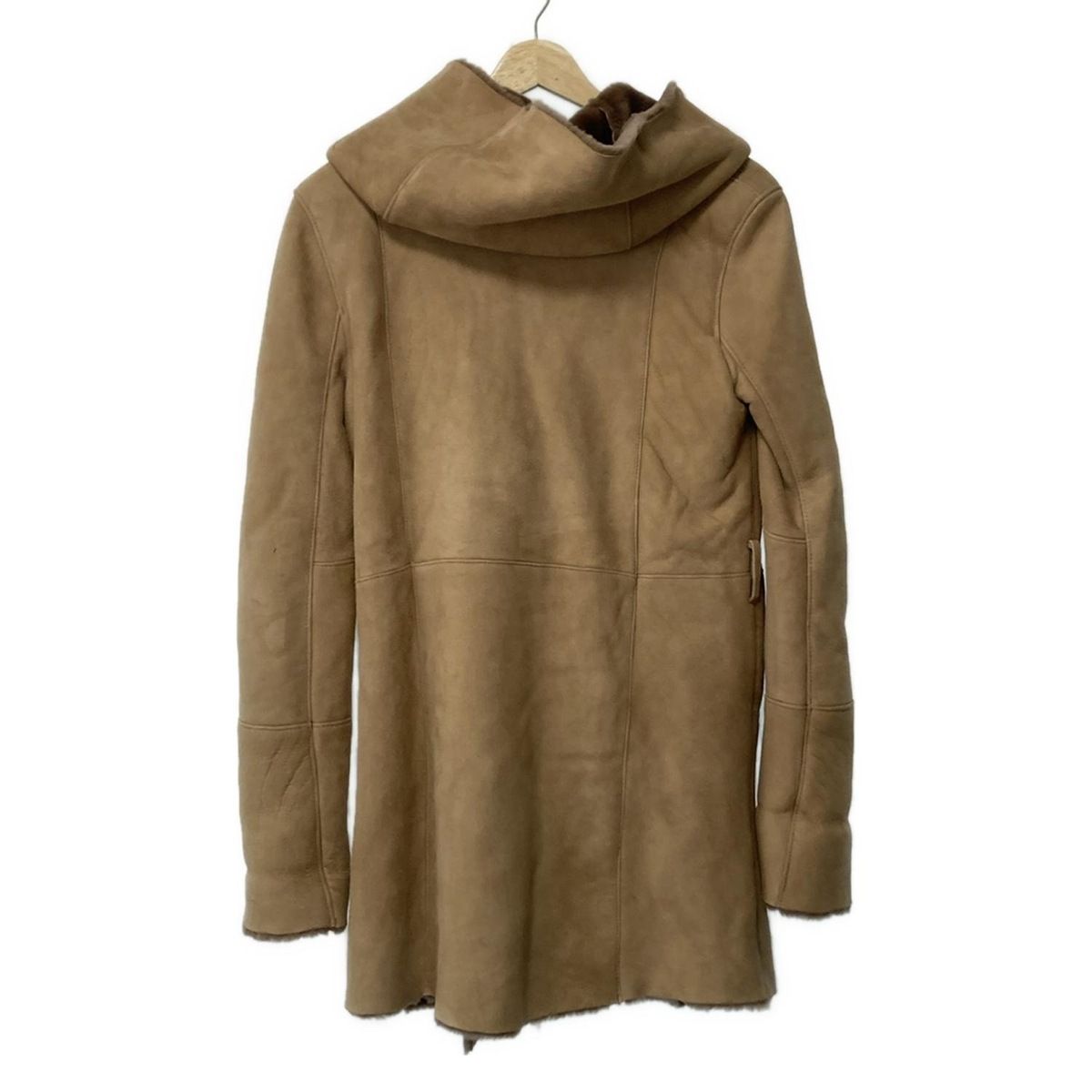 Skin Valley スキンバレー コート サイズ36 S レディース - ライトブラウン×ブラウン 長袖 ムートン 冬