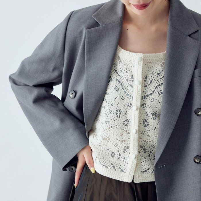 IENA (イエナ) 24011900106030 モールエンブロイダリーベスト  