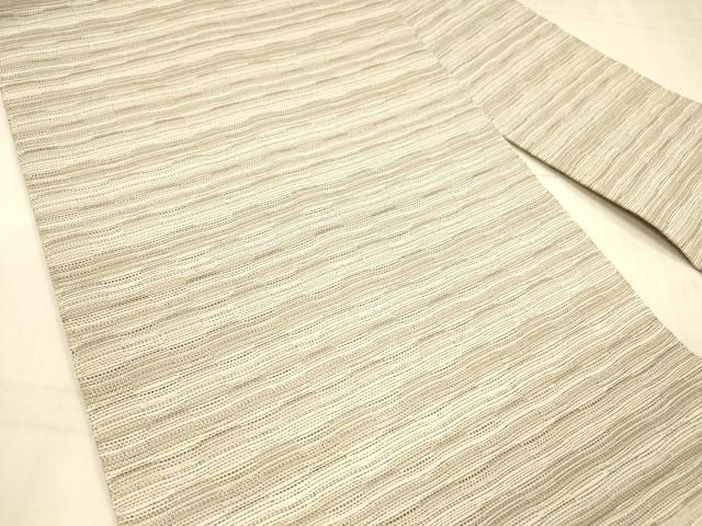 平和屋着物 夏物 九寸名古屋帯 横段文 金糸 正絹 DAAX0279cm