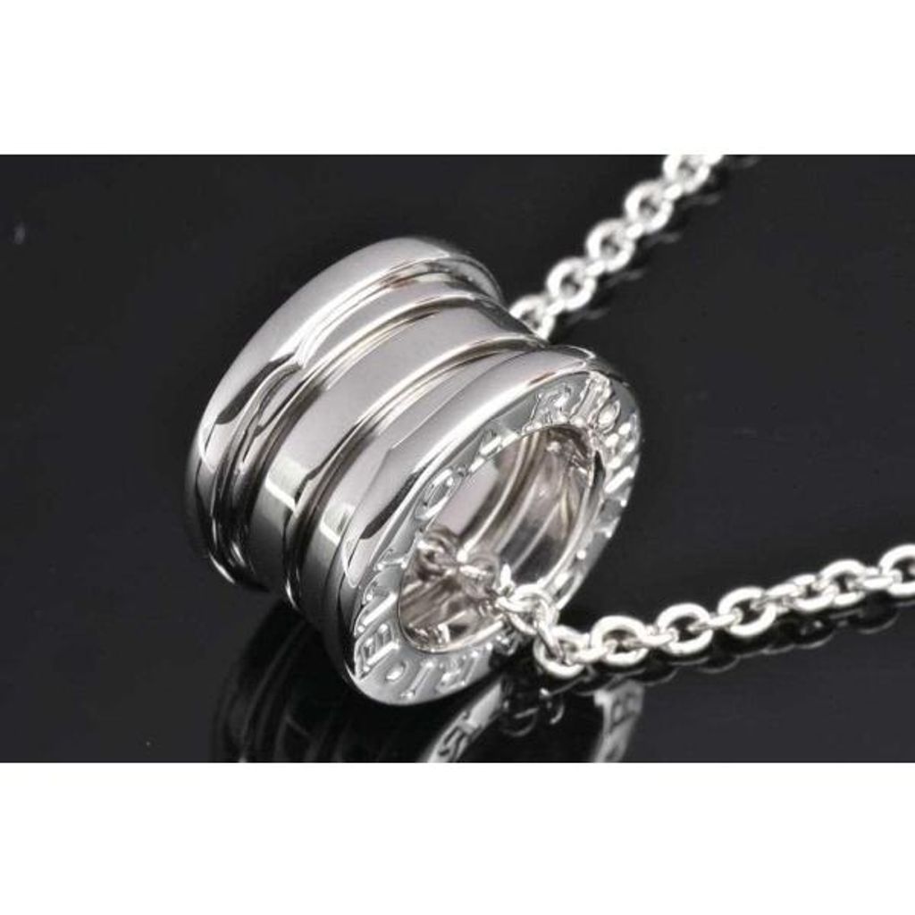 ブルガリ ビー・ゼロワン ネックレス K18WG ホワイトゴールド Y04598 ブルガリ ビー・ゼロワン ネックレス K18WG ホワイトゴールド Y04598