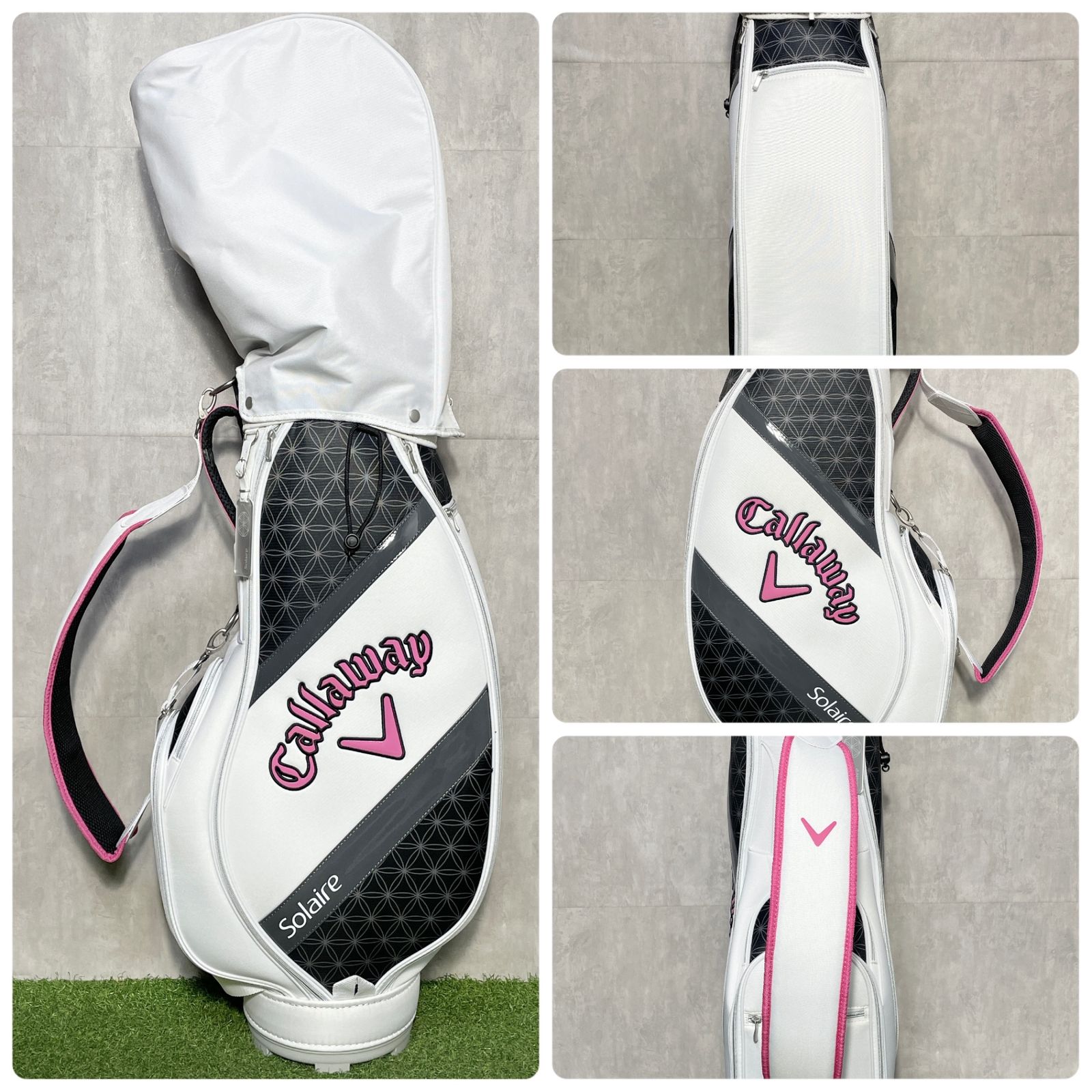 Callaway Golf - 【バッグ新品！ヘッドカバー新品！豪華10本】Callaway Solaire DUNLOP レディース  L ゴルフクラブセット 右 キャロウェイ ソレイユ ソレイル 大人気 バッグ新品 ヘッドカバー新品 豪華10本】キャロウェイ Solaire
