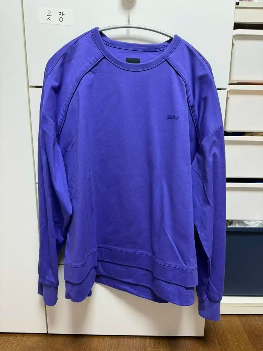 【雷市場（ポンジャン）商品韓国直送】 Juun.J(ジュンジェイ) 23ss レイヤード 長袖 ロングスリーブ バイオレット m