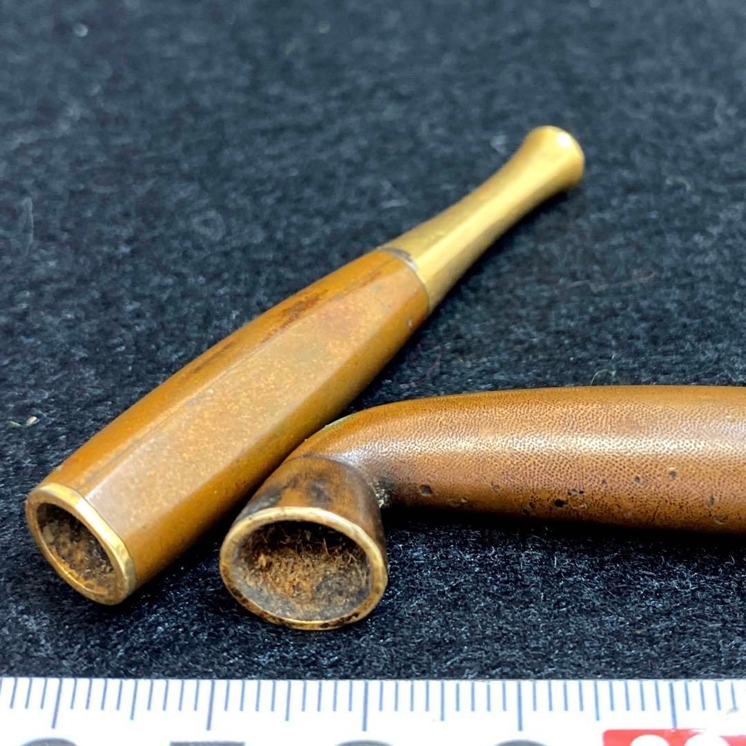 加納銕哉 彫刻 金唐革 純金金具、キセル 木箱付 162g - メルカリ