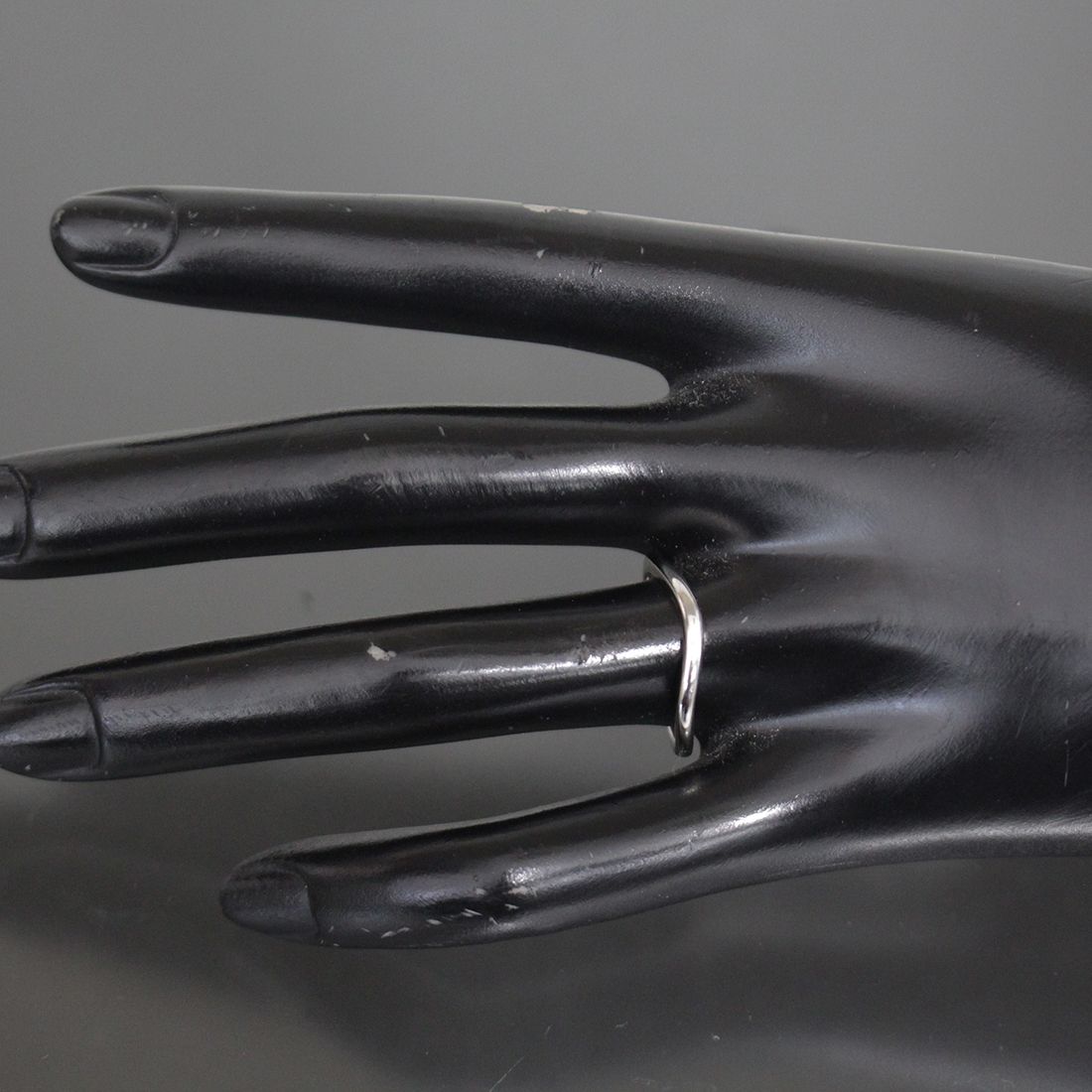  ブルガリ プラチナ ウエーブ リング 16号 PT 950 1 E 1860 リング 指輪 アクセサリー