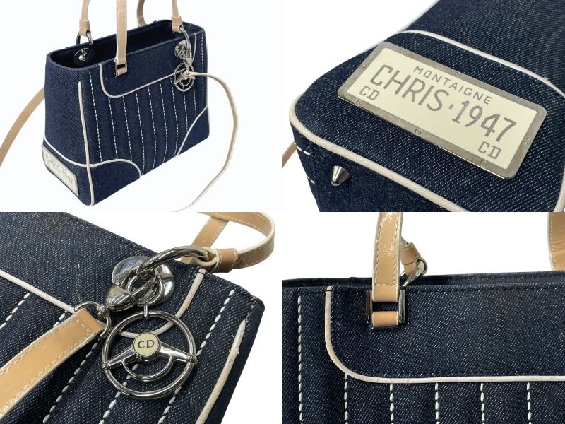 Christian Dior クリスチャンディオール ハンドバッグ MA-1011 デニム