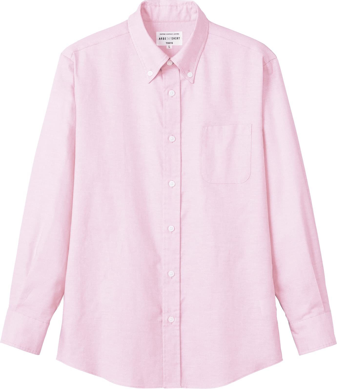 Size:LL_Color:C-2ピンク [アルベ] ボタンダウンシャツ(長袖