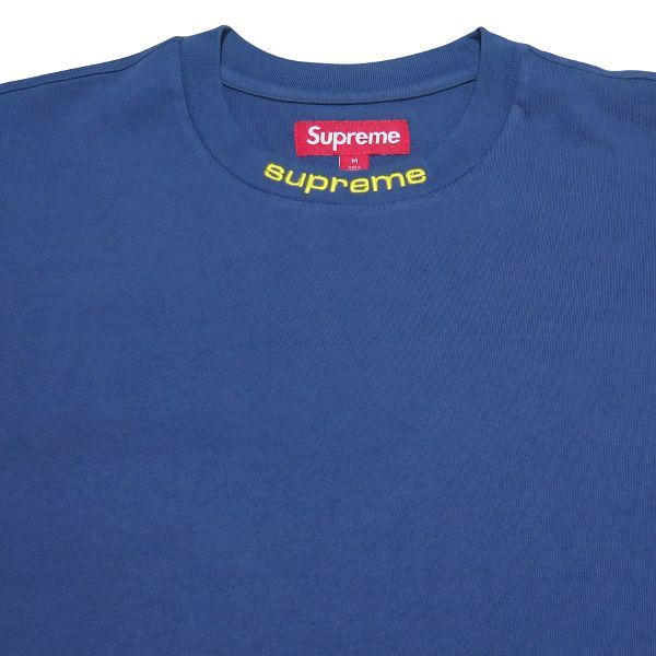 美品 SUPREME シュプリーム 24AW EMBROIDERED COLLAR L/S TOP エンブ