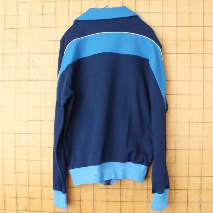 70s80s PUMA プーマ ジャージ トップ ネイビー ブルーSM aw43 - メルカリ