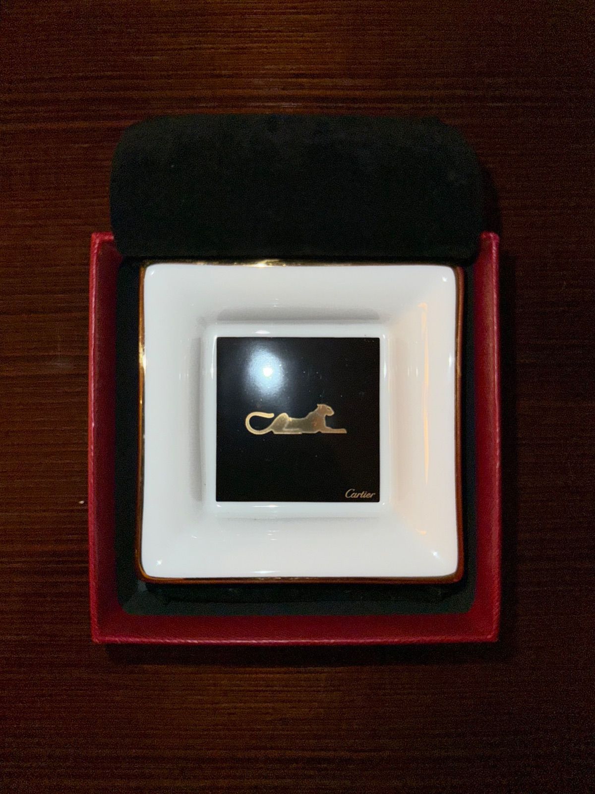 Cartier カルティエ 小物入れ 灰皿 陶器製 アッシュトレイ 動物 樹木 Cartier カルティエ 小物入れ 灰皿 陶器製 アッシュトレイ 動物