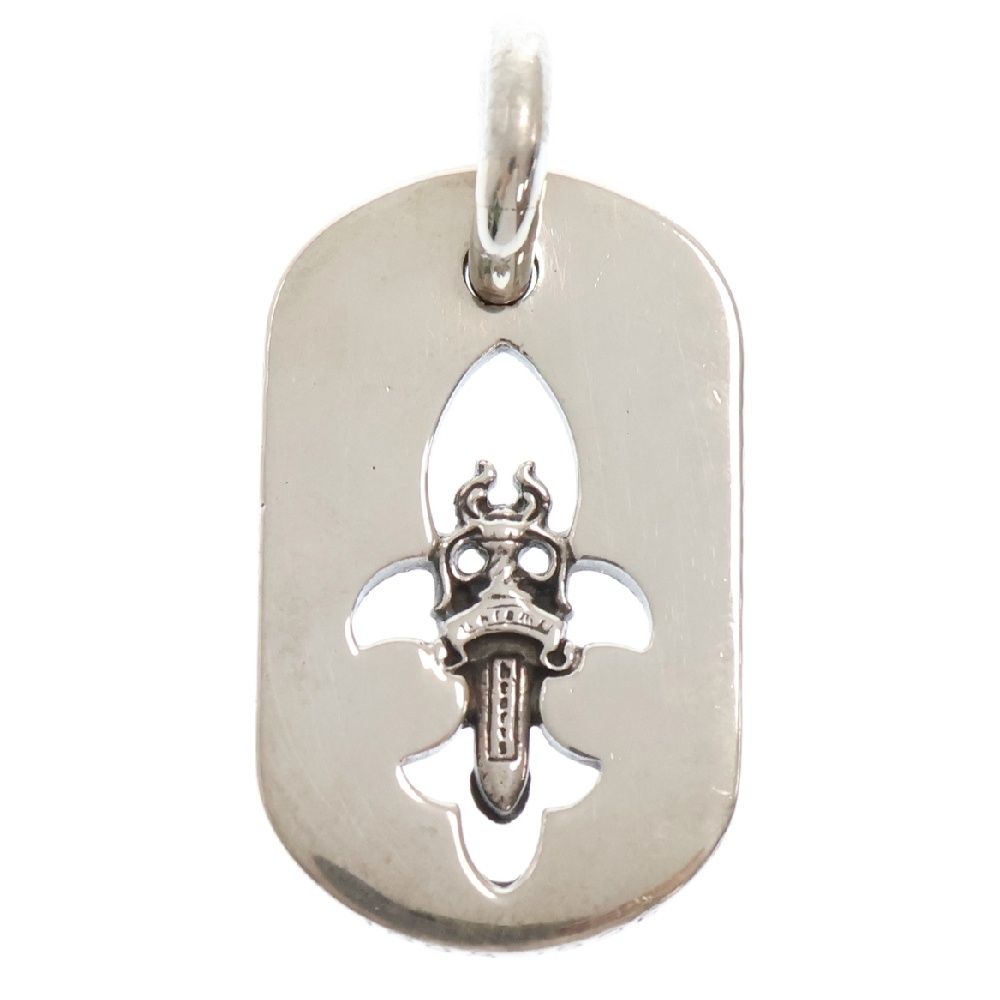 CHROME HEARTS クロムハーツ D TAG SML FLE DAG フ ダガー スモール ドッグタグ ペンダントトップ シルバー