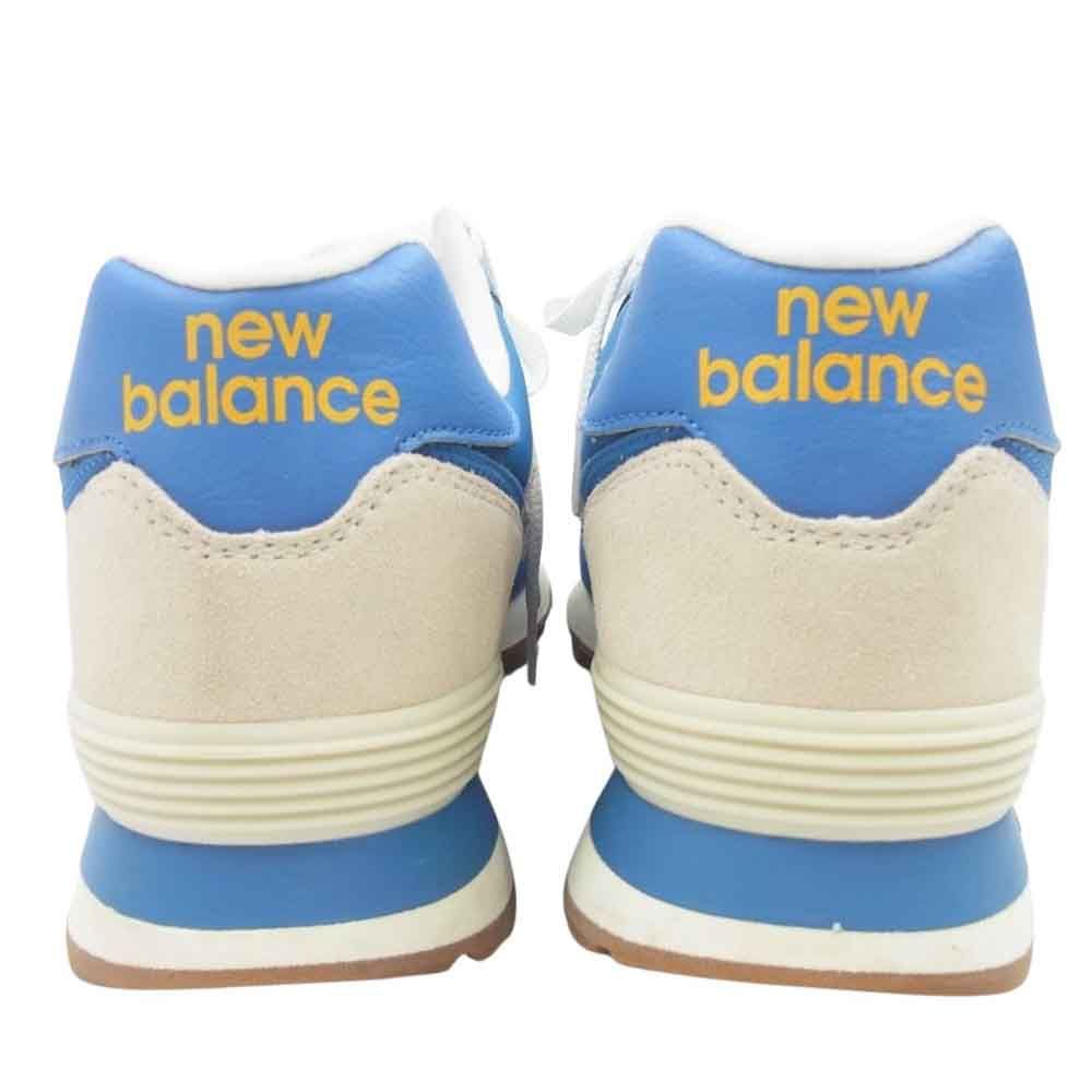 NEW BALANCE ニューバランス スニーカー ML574SCA ローカット スエード スニーカー  ブルー系 27.5cm【中古】