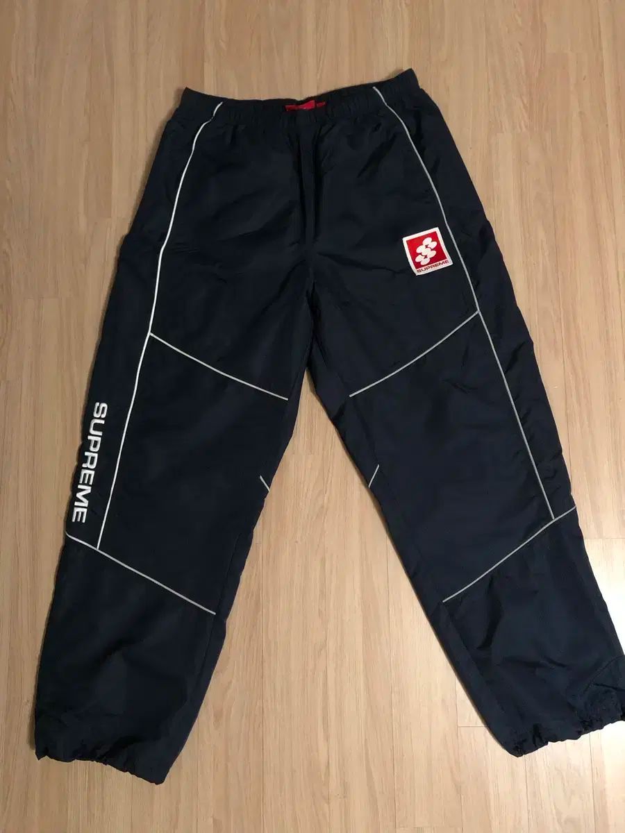 Supreme Reflective Piping トラックパンツ ネイビー L
