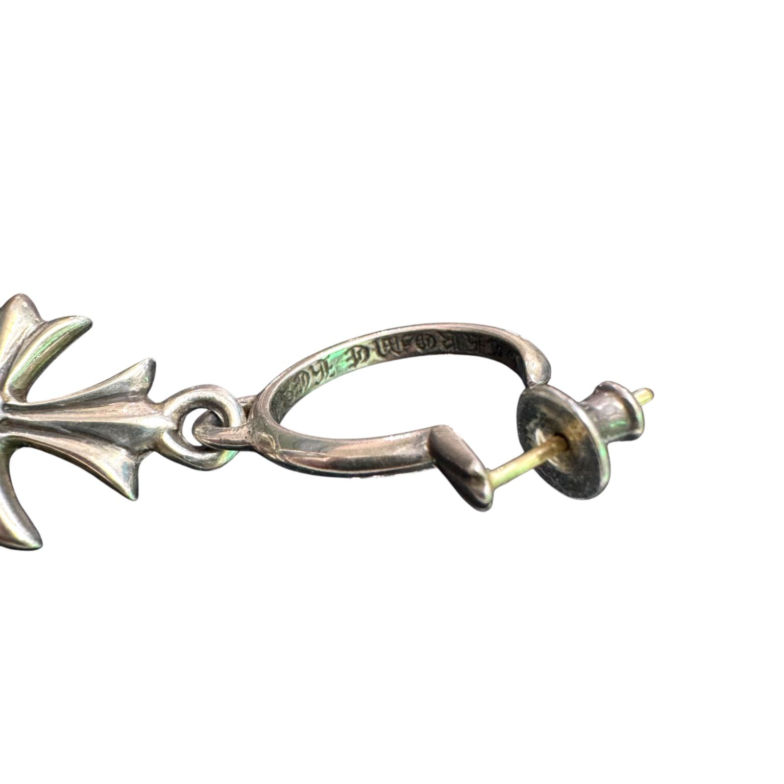 CHROME HEARTS】TINY CH CROSS HOOP EARRING クロムハーツ