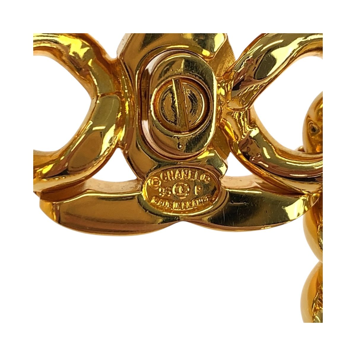 超美品 CHANEL シャネル ココマーク ターンロック ゴールド