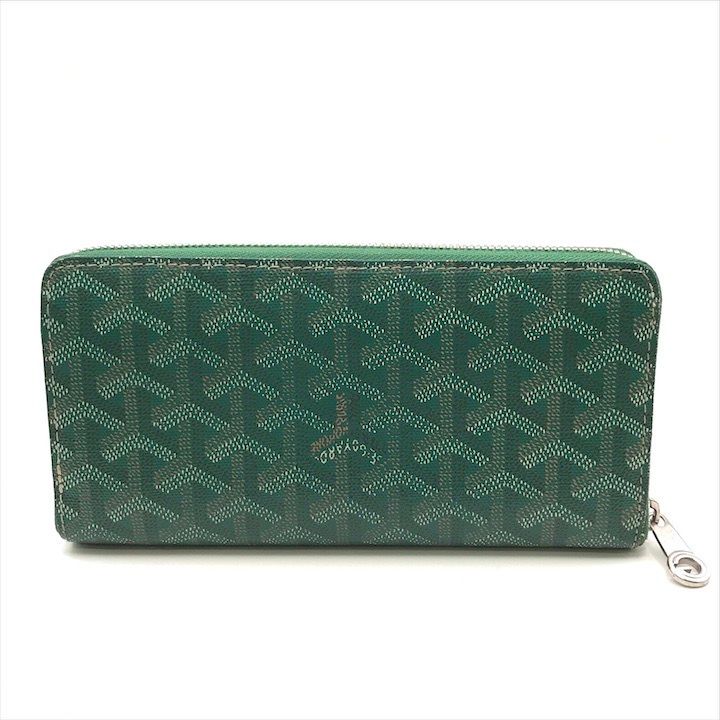 良品 GOYARD ゴヤール マティニョン GM ヘリンボーン レザー ラウンド