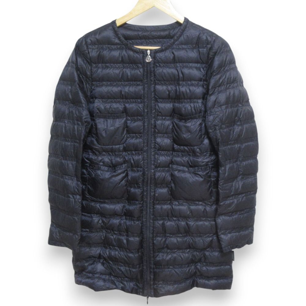 美品 MONCLER モンクレール LAVINIA ラヴィニア ノーカラー 軽量