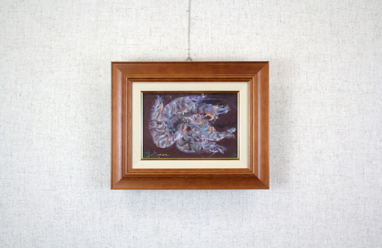 小川 愃『海老』油彩画 絵画 小川 愃『海老』油彩画 絵画 - メルカリ