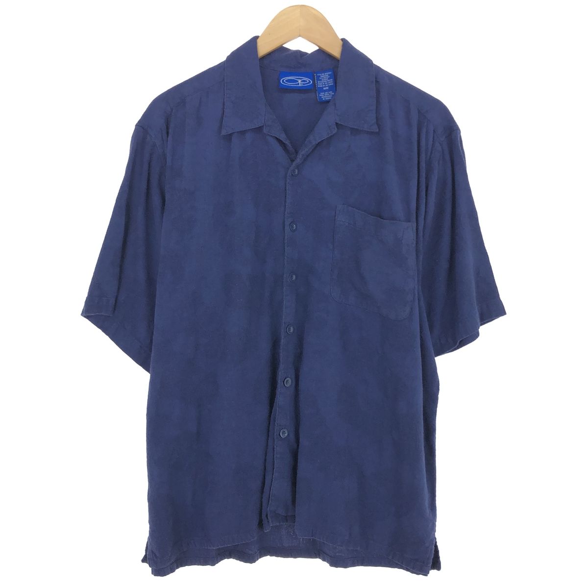 古着 オーシャンパシフィック Ocean pacific 総柄 ボタニカル柄 オープンカラー ハワイアンアロハシャツ メンズM/eaa456201