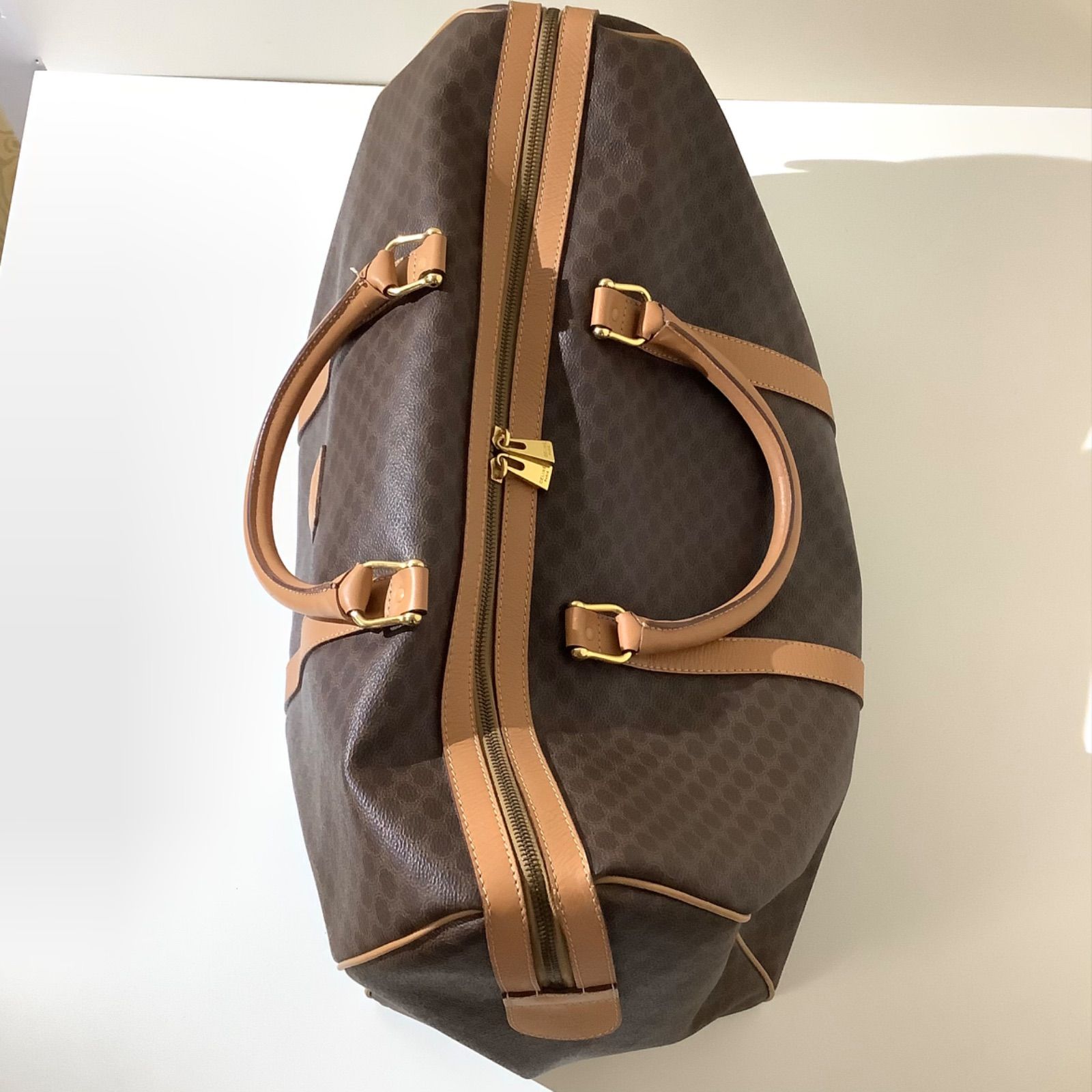 CELINE ボストンバッグ ブラウン CELINE◇ボストンバッグ/--/ブラウン/総柄