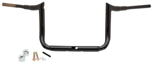 1-1 2インチ GRANDE PRIME エイプ ハンドルバー グロスブラック 10インチ 1999～13年FLHT FLHX FLトライクモデル