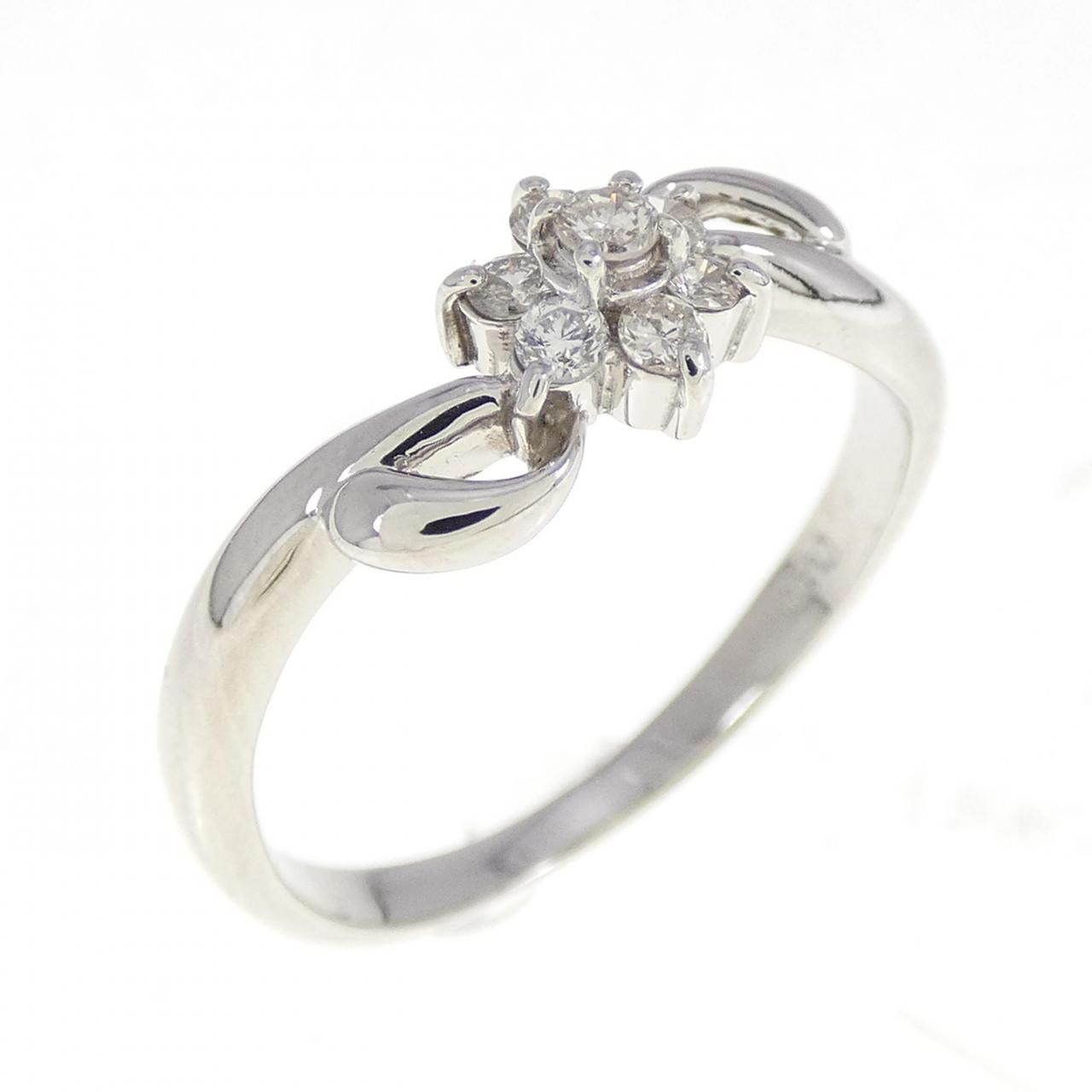 PT フラワー ダイヤモンド リング 0.15CT 【公式通販】