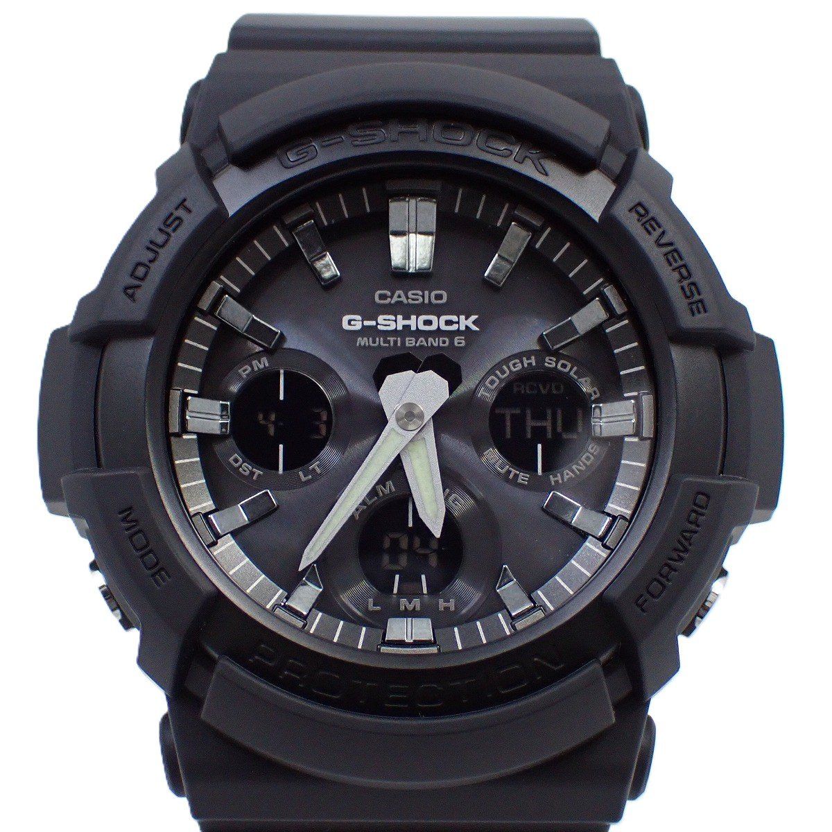 カシオ G-SHOCK 海外モデル ビッグケース アナデジ ソーラー電波 メンズ 腕時計 ブラック GAW-100B-1AER いおき質店
