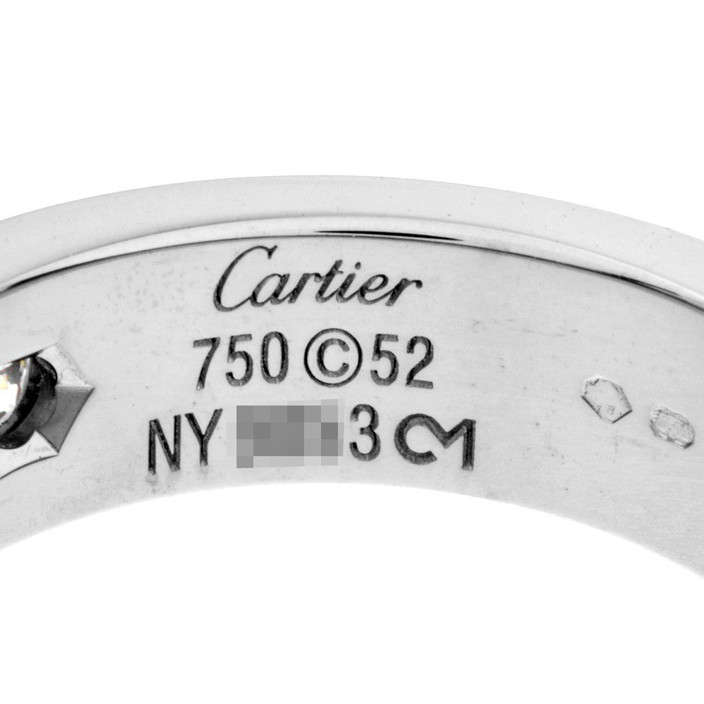 Cartier カルティエ ラブリング Pt950 9.3g 16号 56 リング 指輪 プラチナ Cartier カルティエ ラブリング 指輪 WG ホワイトゴールド ブラック