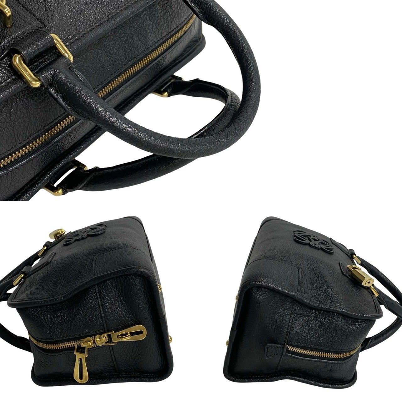 ほぼ未使用 鍵 カデナ付 LOEWE ロエベ アマソナ 28 アナグラム