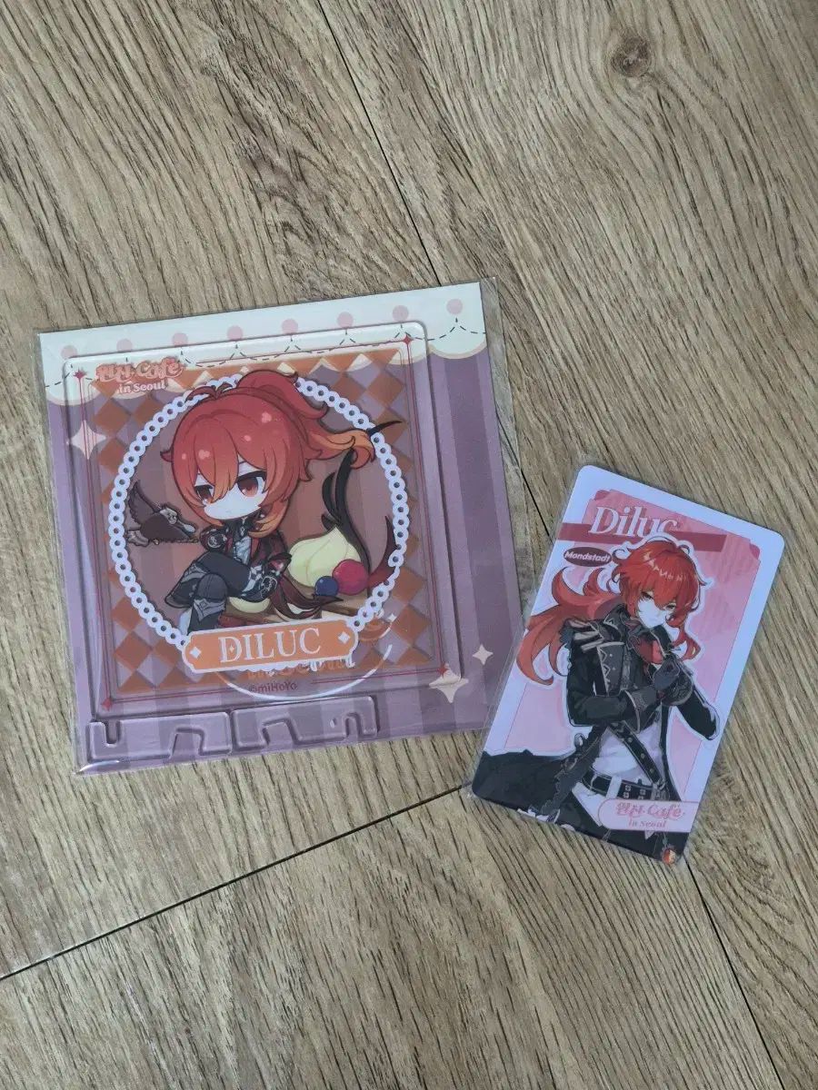 原神 カフェー ディルック アクリル コースター フォトカード トレカ