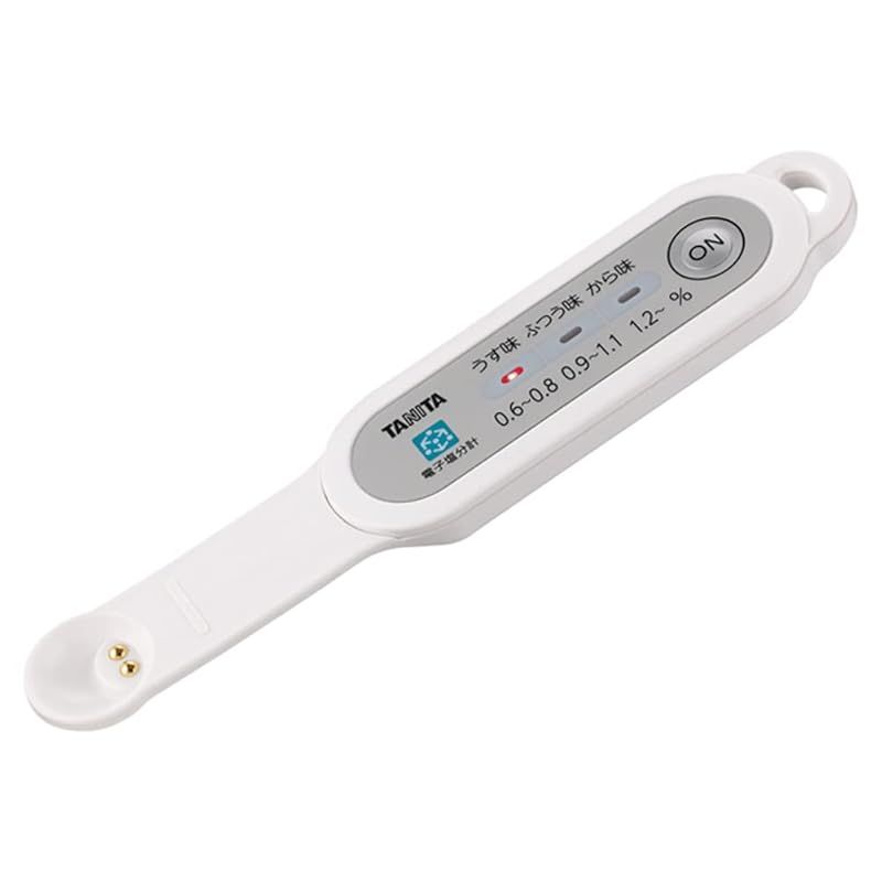 タニタ(Tanita) 塩分計 ホワイト 防水 SO-312 WH しおみスプーン - 1