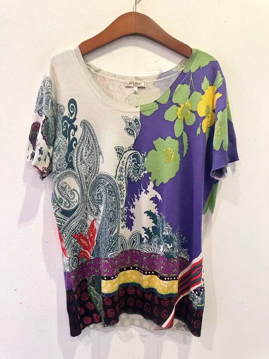 66 ETRO エトロ シルク 半袖ニット 販売しています