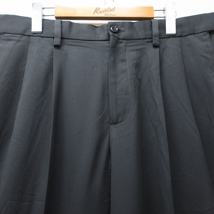 W35/古着 バンヒューセン パンツ メンズ 黒 ブラック 25oct16 中古 ボトムス ロング
