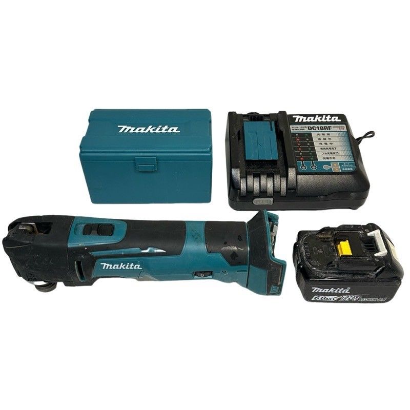 makita マキタ 充電式マルチツール TM51D 18V ブルー バッテリーBL1860B×1 充電器DC18RF アタッチメント 別ケース付属 42504R24
