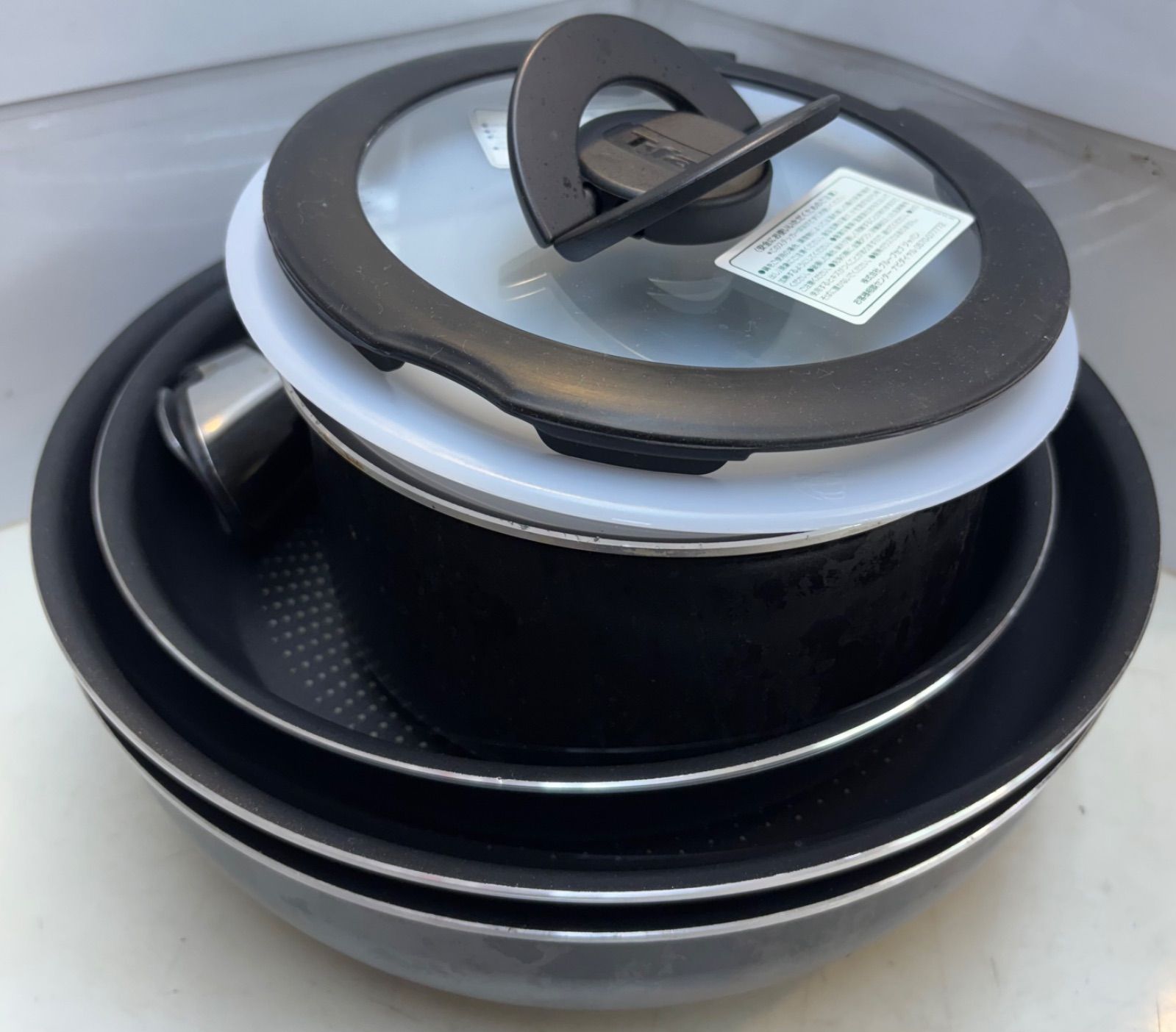 ◆T-fal フライパン鍋セット 4点 取っ手の取れる