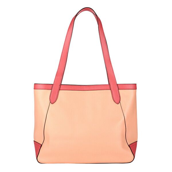 新品 コーチ COACH トートバッグ カラーブロック トート オレンジ系 