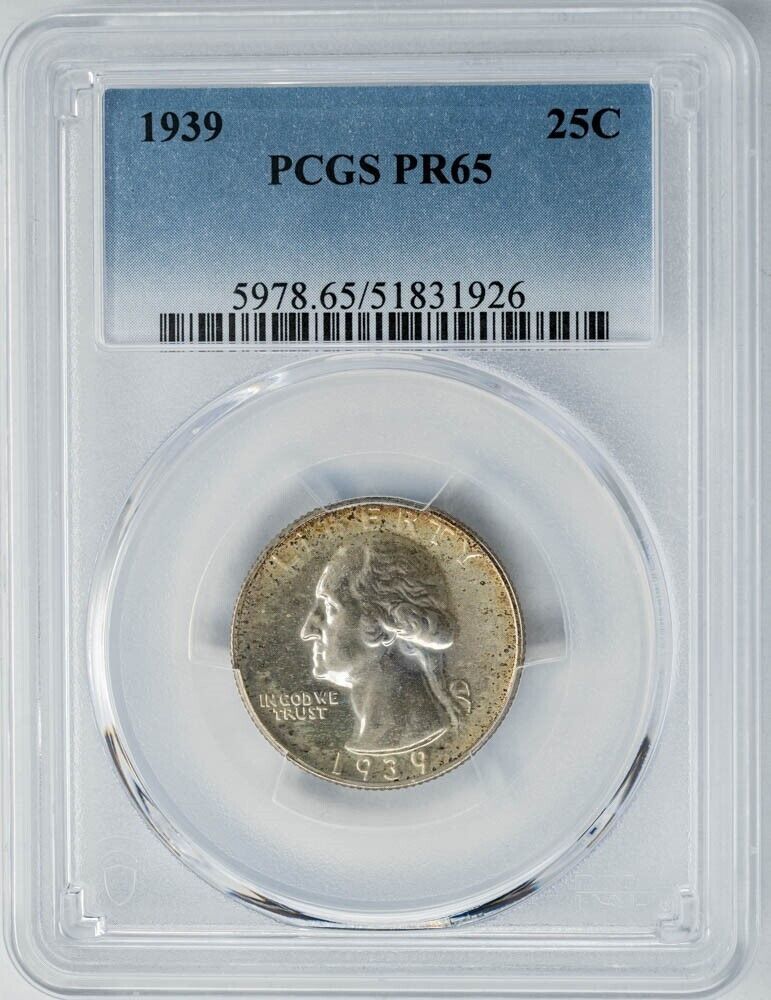 1939 Washington Quarter 25c PR65 PCGS 949864-25