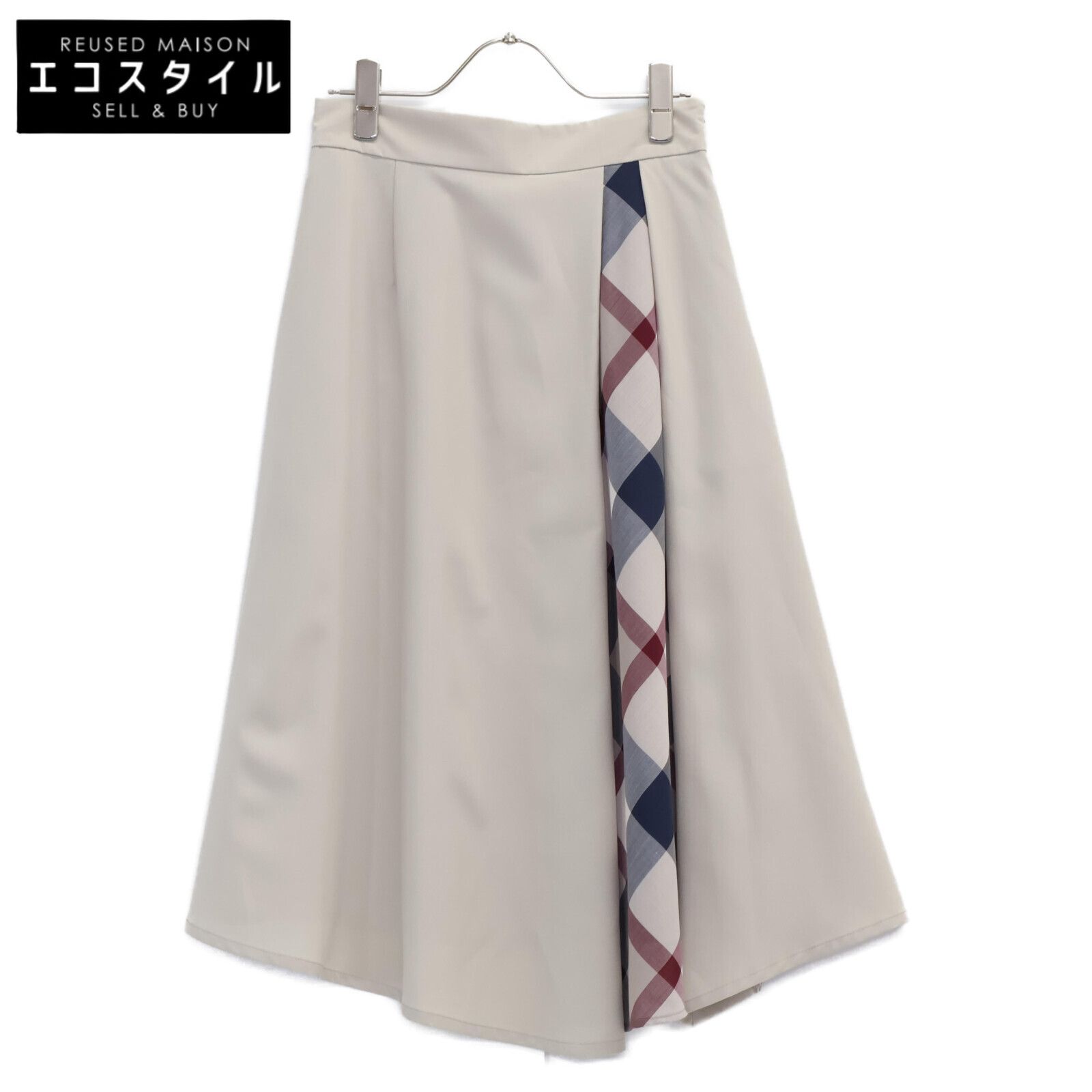 BLUE LABEL CRESTBRIDGE ブルーレーベルクレストブリッジ ﾍﾞｰｼﾞｭ ｼｬﾝﾌﾞﾚｰﾄﾛﾋﾟｶﾙﾌﾚｱｽｶｰﾄ 36